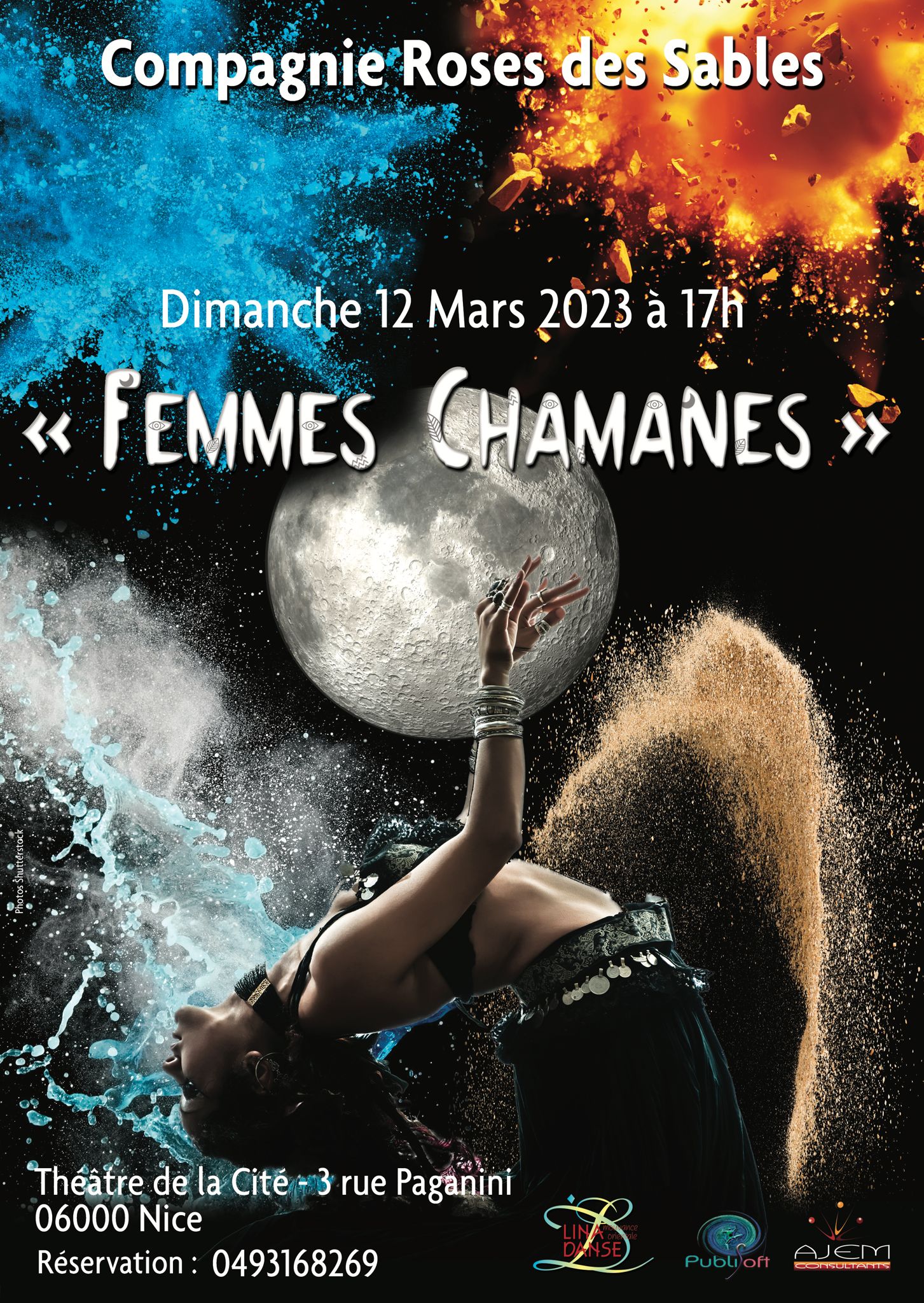Nouvelle création !  Spectacle Femmes Chamanes le 12 mars 2023 à Nice au Théatre de la cité